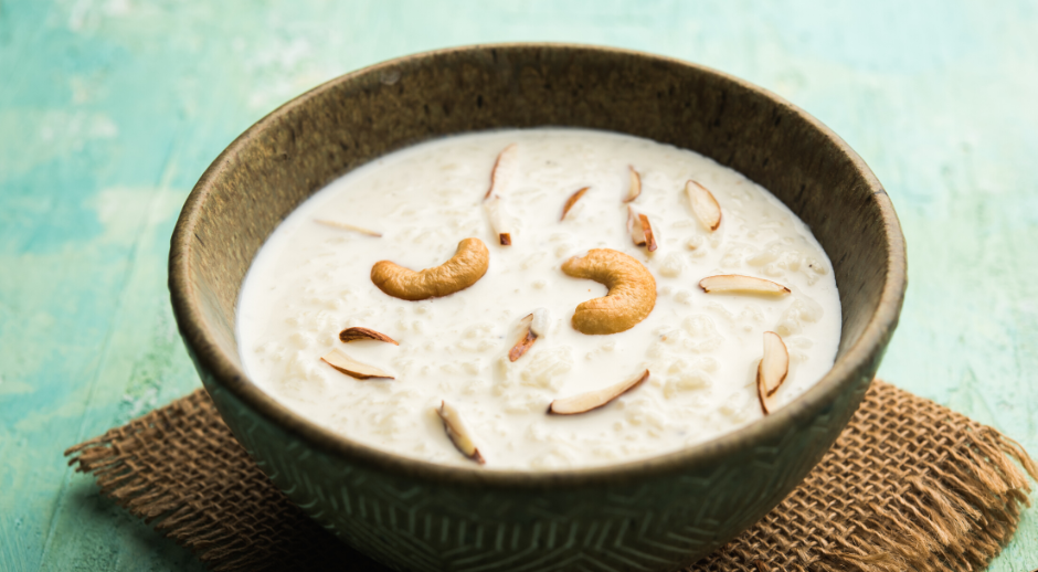 yoga, ayurveda, lifestyle, receta, khir, nutrición